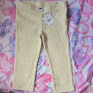 Janie and Jack Cream Patterned Leggings